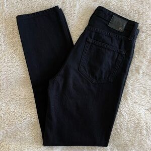 AG "The Phoebe" Vintage High-Waisted Tapered Leg - Black - Size 25